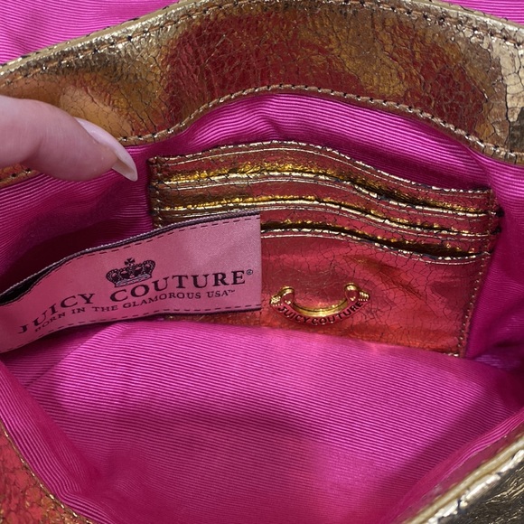Gold Metallic Juicy Couture Clutch - Picture 4 of 4